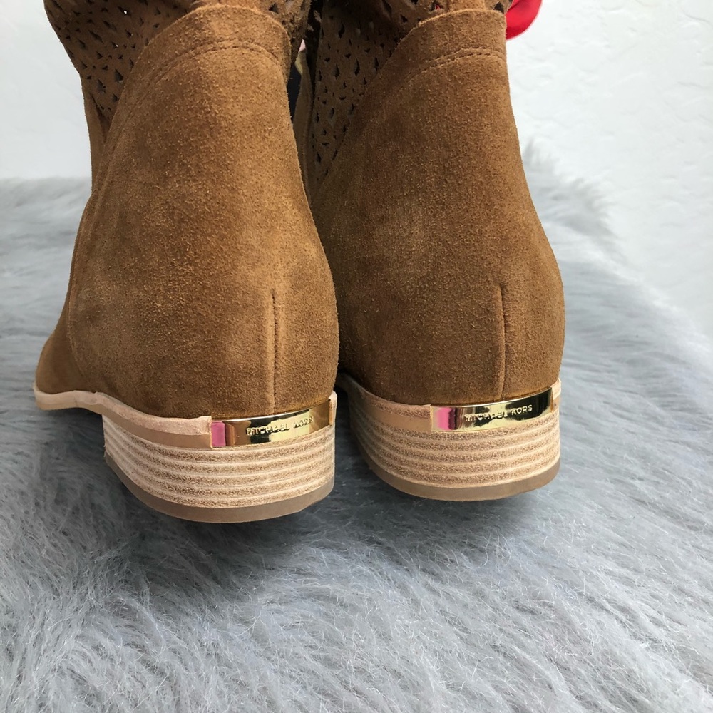 Michael Michael Kors Graham Perforated Tan Bootie - Picture 2 of 8